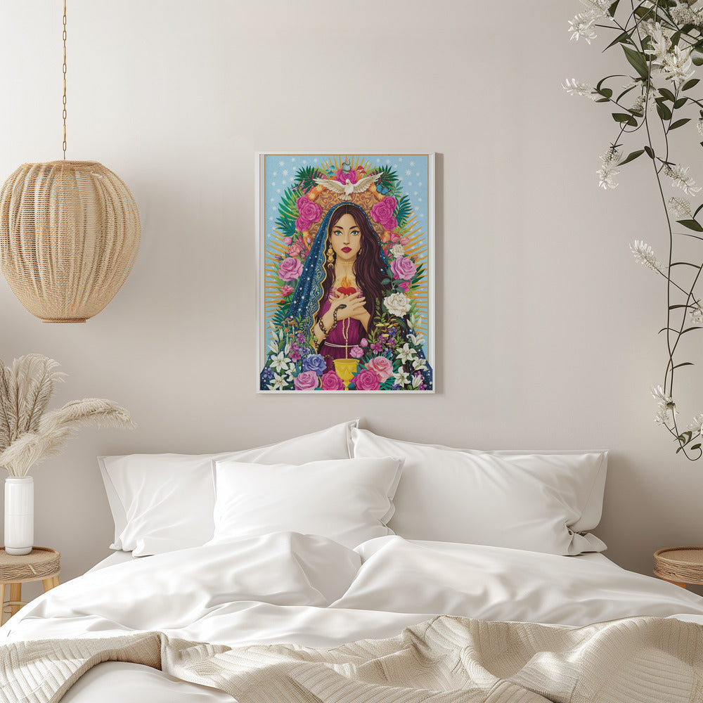 Wandbild Mutter Maria / Maria Magdalena