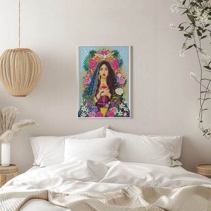 Wandbild Mutter Maria / Maria Magdalena