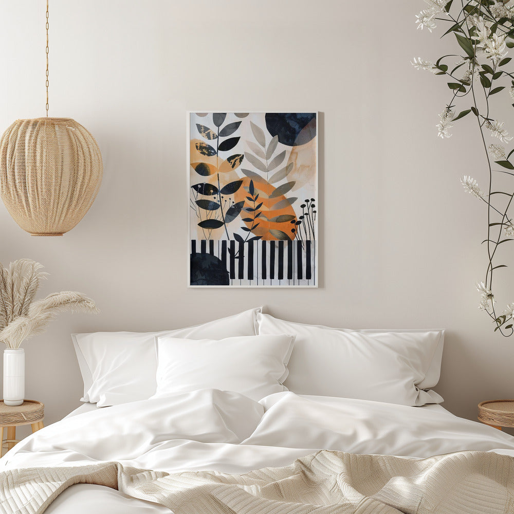 Leinwandbild Wandkunst Musik Klavier 1