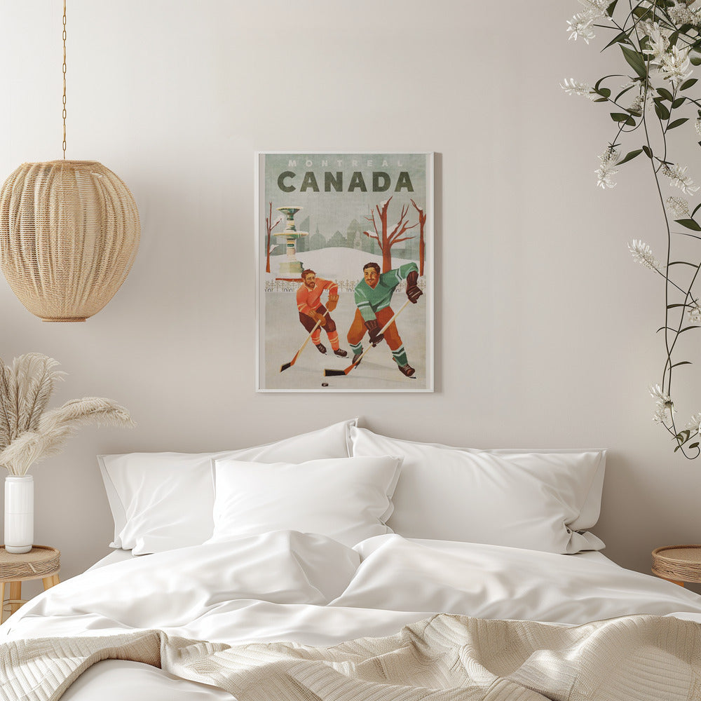 Wandkunst Montreal Kanada Teischhockey-Jungs