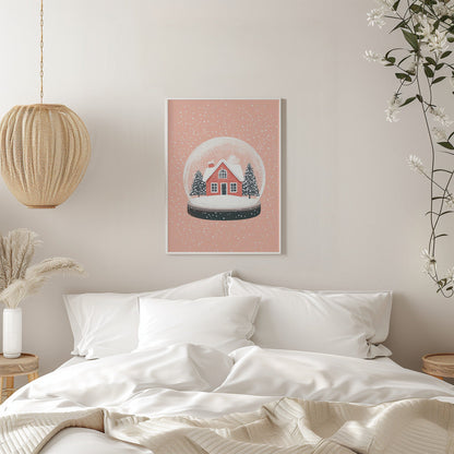 Wandbilder Weihnachtsbaumschmuck Glas Illustration Leinwanddruck
