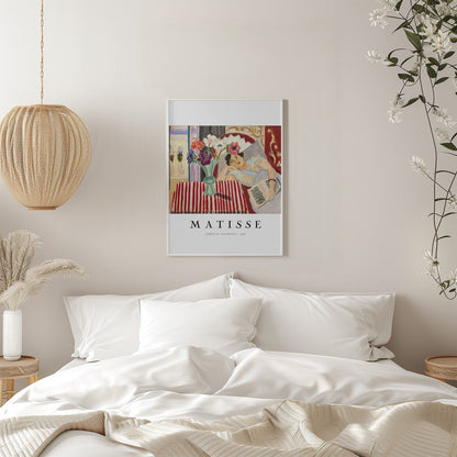 Wandbild Frau und Anemonen