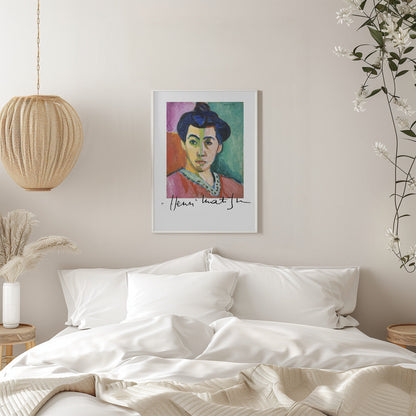 Wandbild La Raie Verte mit Unterschrift