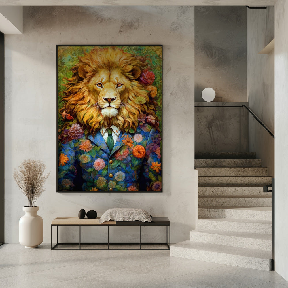 Wandbild Löwe Tierkunst #löwe