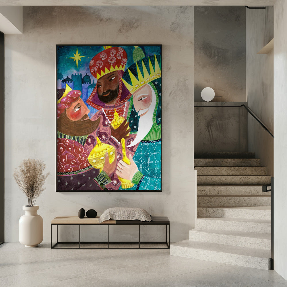 Wandbild Heilige Drei Könige Leinwanddruck