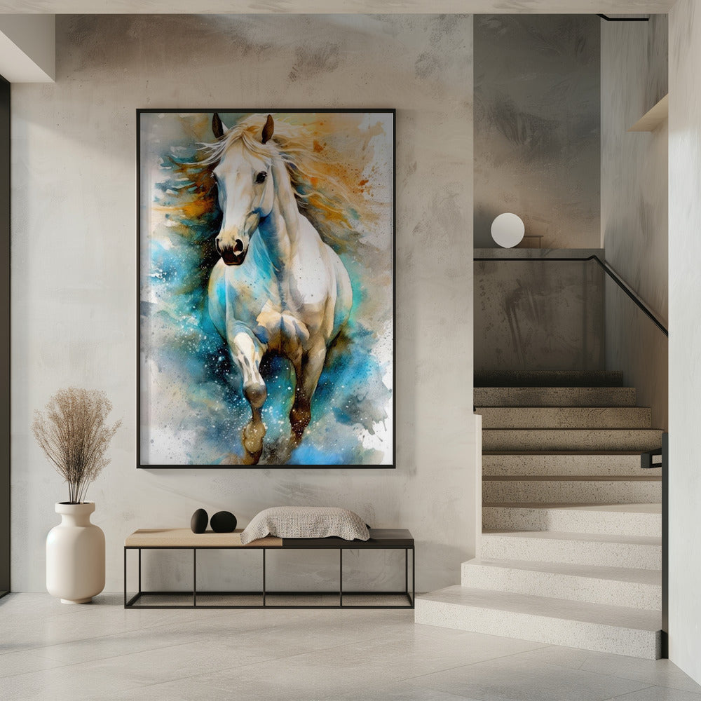Wandbild Aquarell Pferd (14)