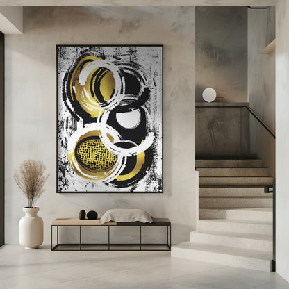 Wandbild Abstraktes Gemälde Nr. 2 | Gold