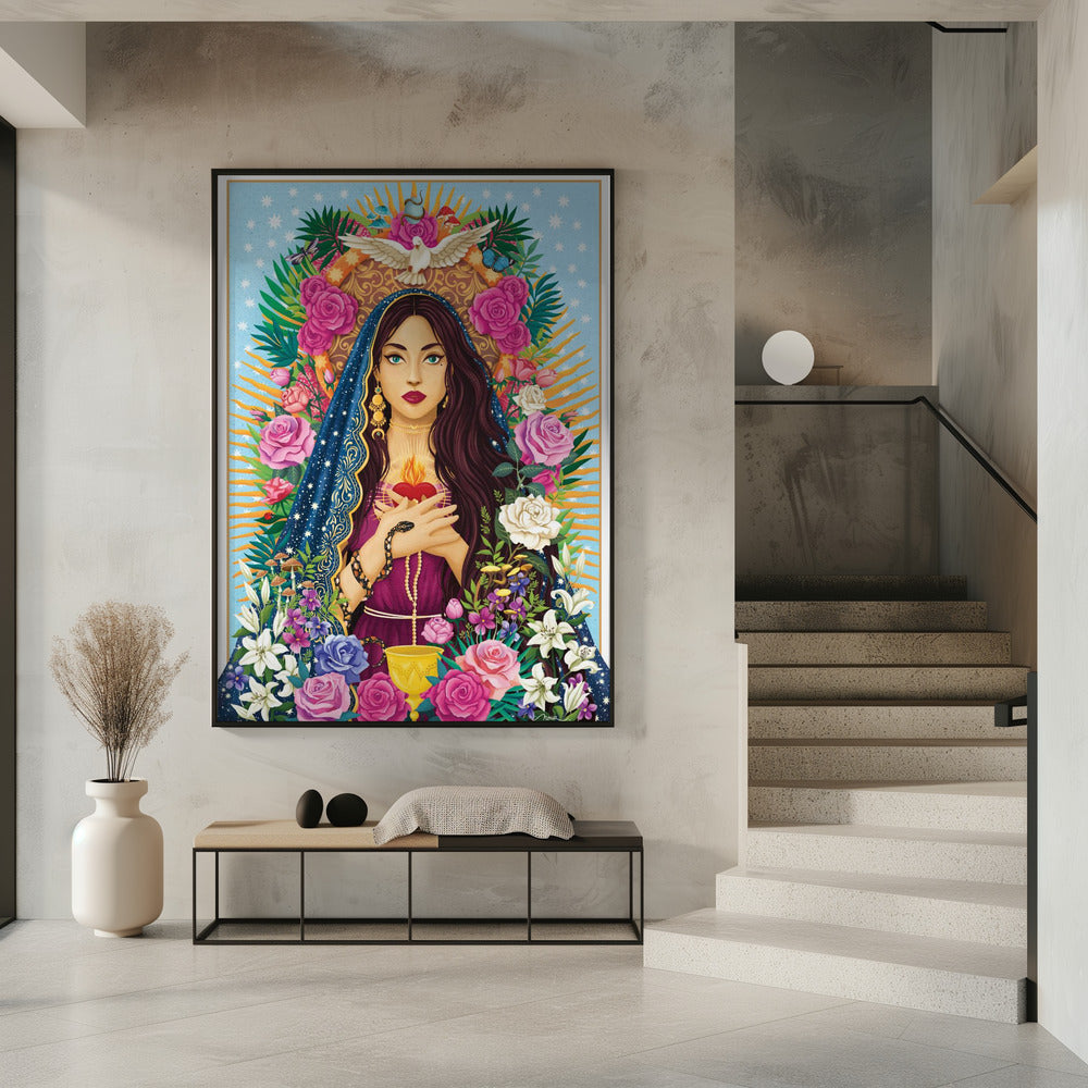 Wandbild Mutter Maria / Maria Magdalena