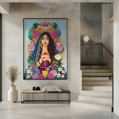 Wandbild Mutter Maria / Maria Magdalena