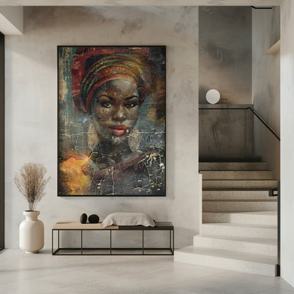 Wandbild Afrikanische Kunst Illustration Wandkunst 068