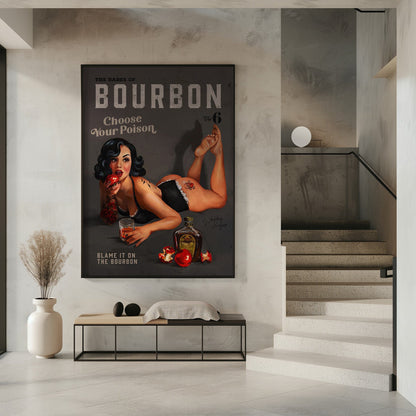 Wandbild Babes of Bourbon Vol 6 Choose Your Poison Sexy Pinup