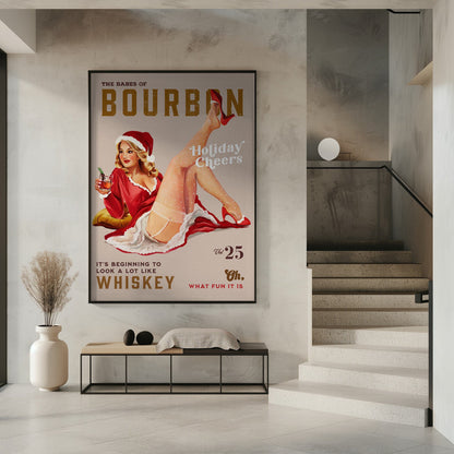 Wandbild Babes of Bourbon Bd. 25 Festtagsstimmung Weihnachts-Pin-up