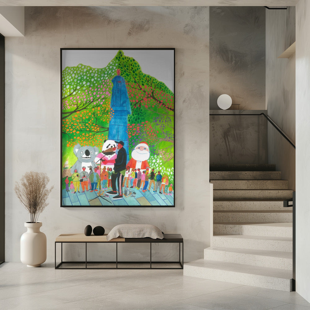 Wandbild Leinwandbild Straßenkonzert