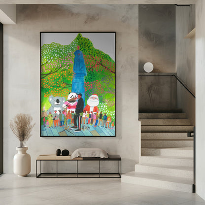 Wandbild Leinwandbild Straßenkonzert