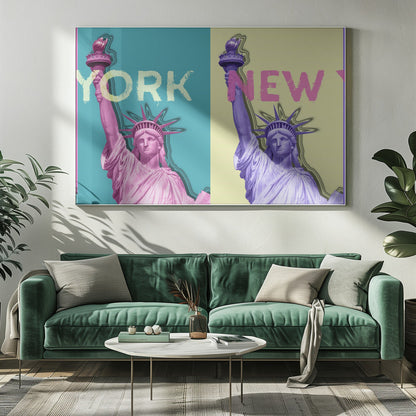 Wandbild POP ART Freiheitsstatue III