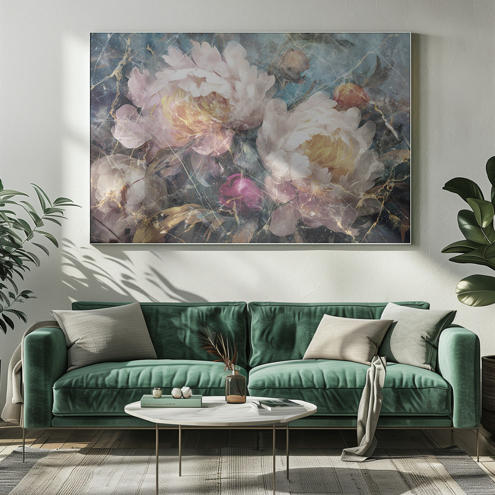 Wandbild Blumen Blumenkunst Illustration Wandkunst 015