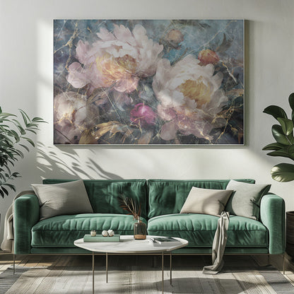 Wandbild Blumen Blumenkunst Illustration Wandkunst 015