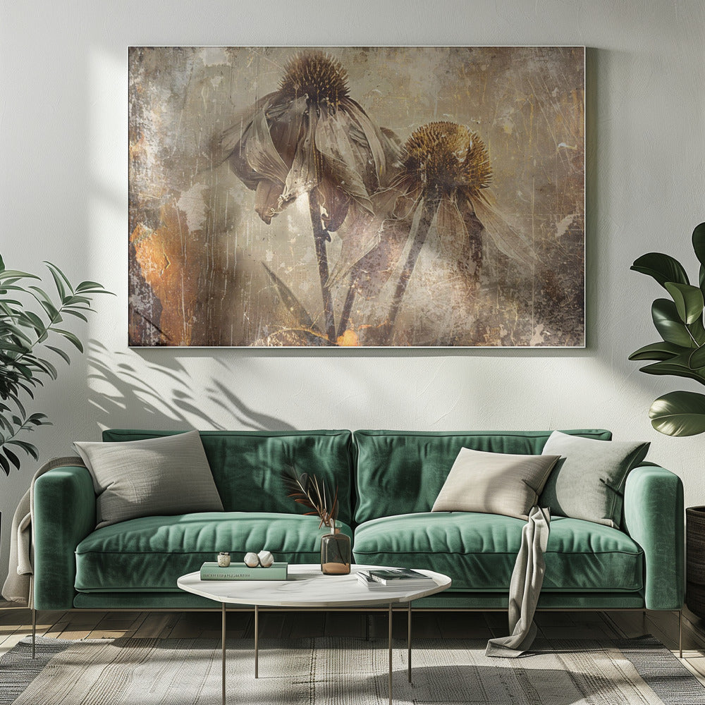 Wandbild Blumen Blumenkunst Illustration Wandkunst 082