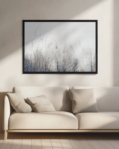 Wandbild Landschaft aus Schilf und Gras