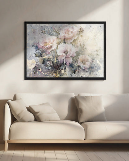Wandbild Blumen Blumenkunst Illustration Wanddeko 076
