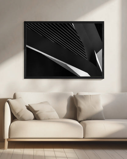 Wandbild Abstraktion eines Schwans