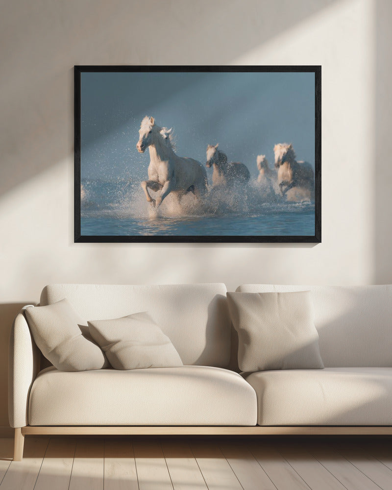 Wandbild Engel der Camargue. Pferd