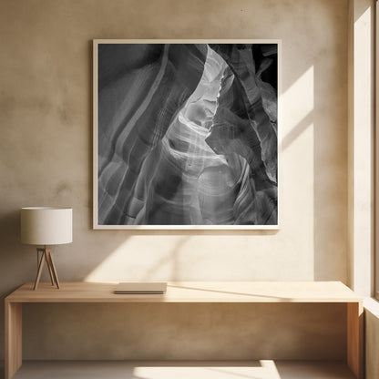 Wandbild MONOCHROMER ANTELOPE CANYON Tageslicht