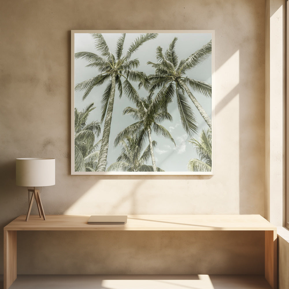 Wandkunst Liebliche Vintage-Palmen