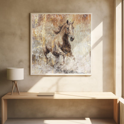 Wandkunst Pferd Vintage-Kunst Illustration 08