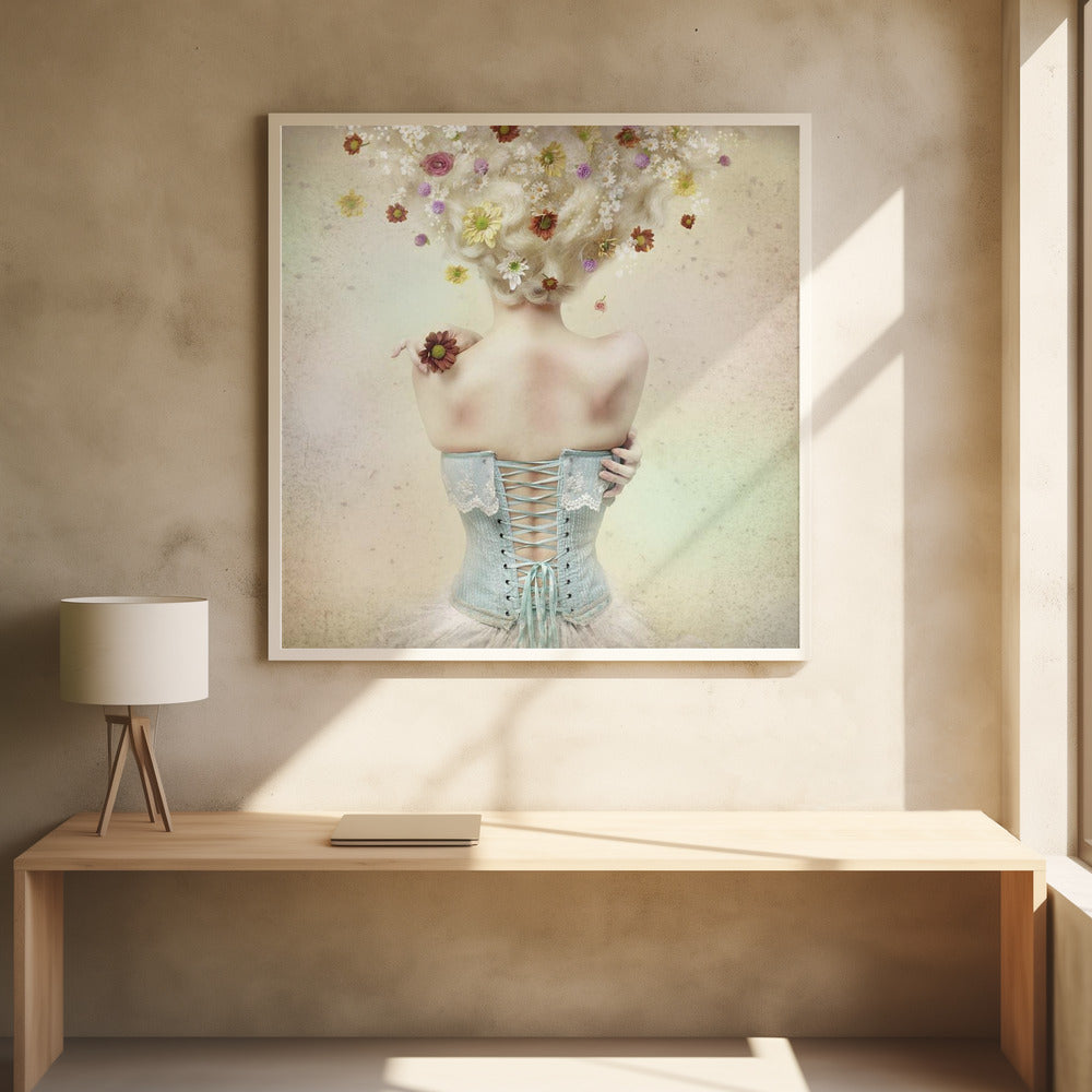 Wandbild Mädchen aus dem Blumengarten