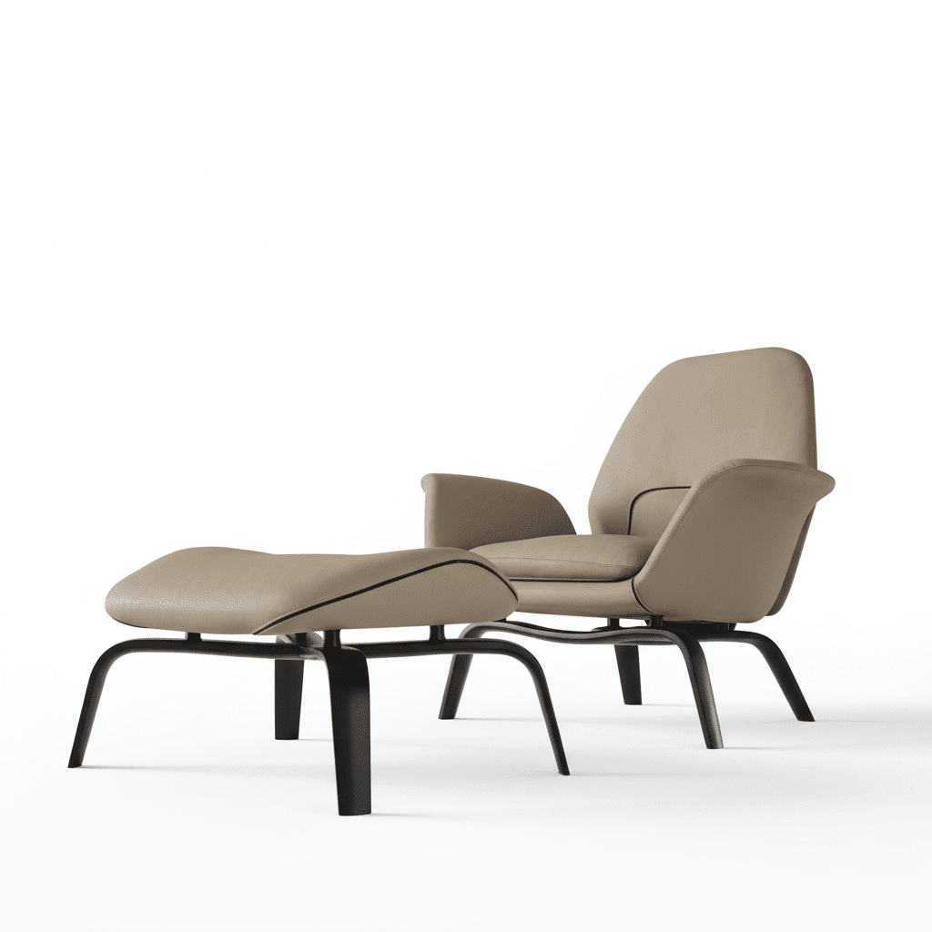 PM07 Premium Relaxsessel mit Hocker