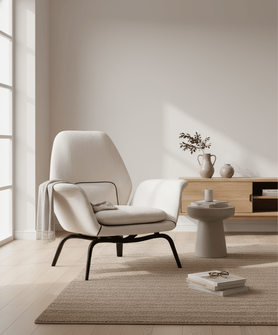 PM07 Premium Relaxsessel mit Hocker