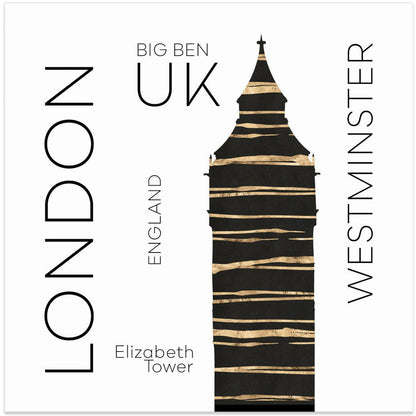 Wandbild Urban Art LONDON Big Ben