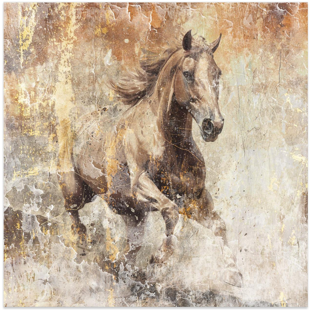 Wandkunst Pferd Vintage-Kunst Illustration 08
