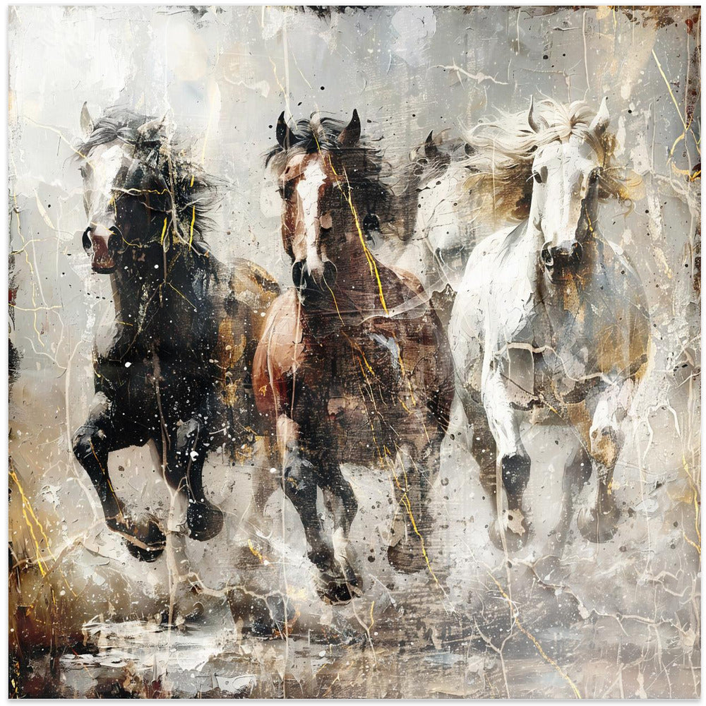 Wandbild Pferd Vintage-Kunstillustration 15