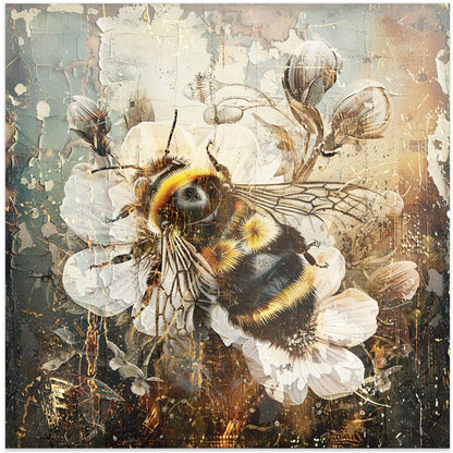 Wandbild Blumen Tiere Vintage-Kunst Illustration 08
