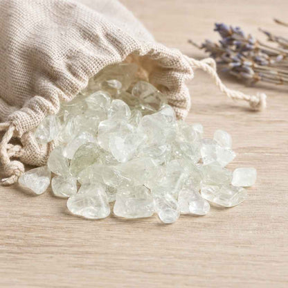 Prasiolite A Tumbled Stones - Semi-Polished