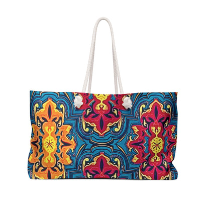 Bunte Mosaik-Muster Weekender Tasche | Boho Fliesen Reisetasche | Mama Handgepäck | Geschenk für Mutter