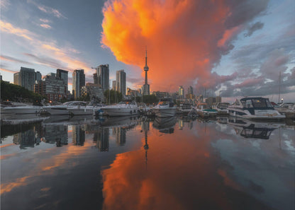 Wall art Burn in Toronto Canvas Print
