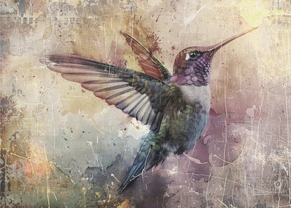 Wandkunst Vogel Vögel Tier Vintage Kunst Illustration Wandbild 11