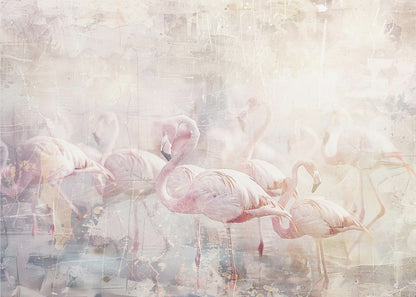 Wandkunst Flamingo Tier Vintage Kunst Illustration Wandkunst 10