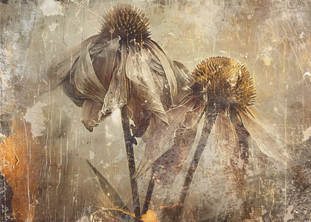 Wandbild Blumen Blumenkunst Illustration Wandkunst 082