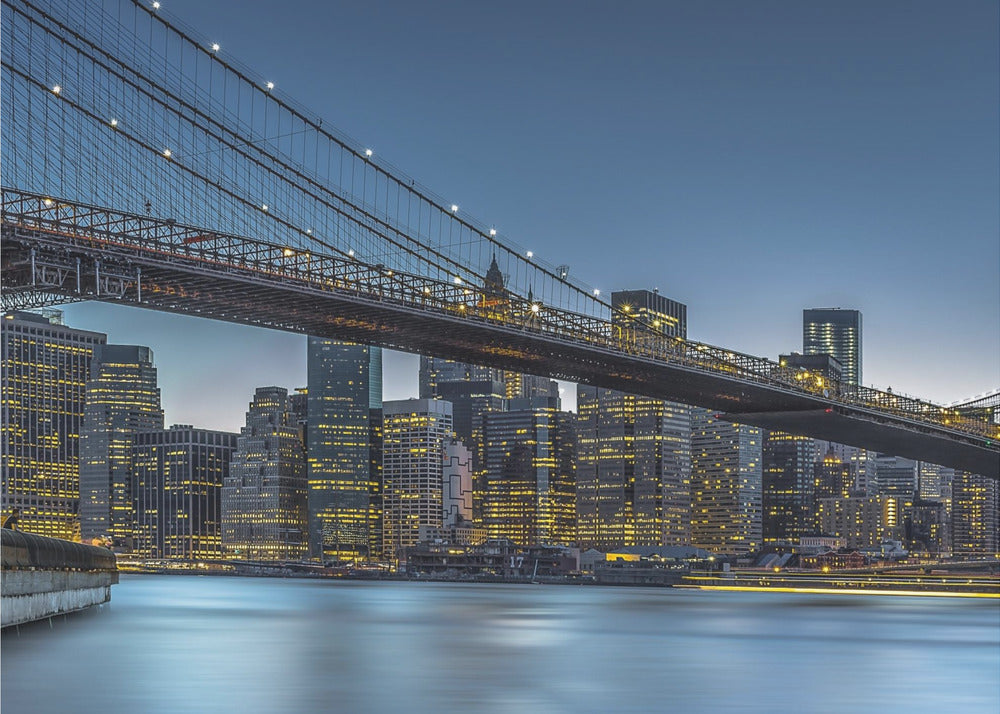 Wandbild New York – Blaue Stunde über Manhattan