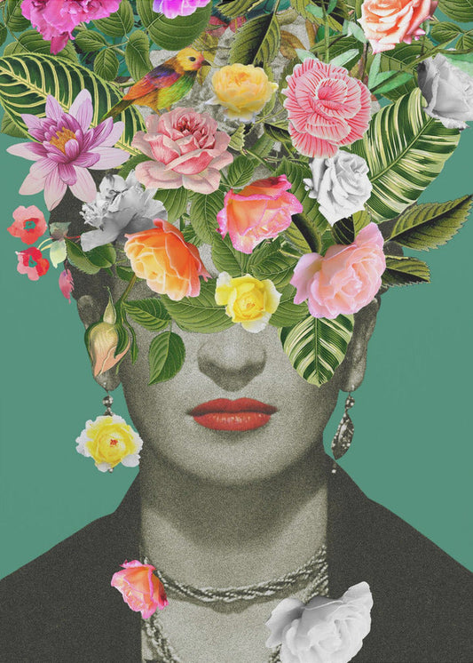 Wandbild Blumen Frida