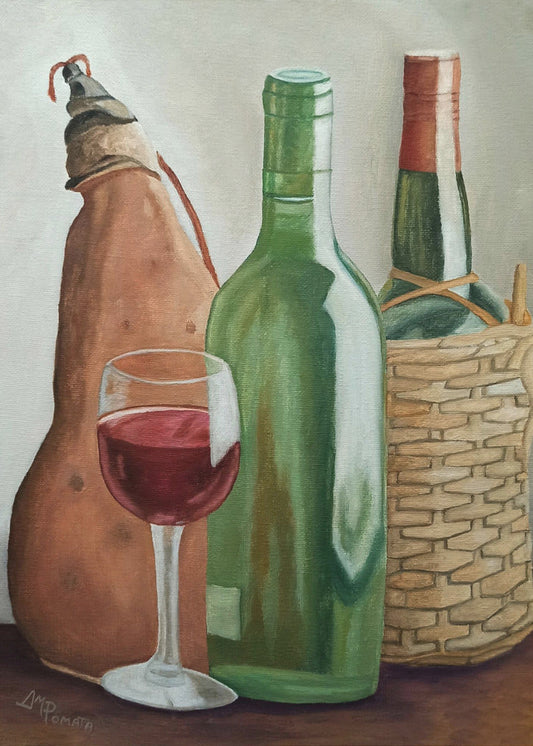 Wandkunst im Weingut