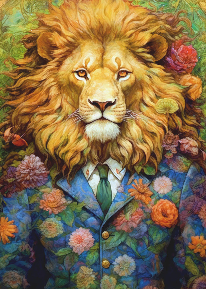 Wandbild Löwe Tierkunst #löwe