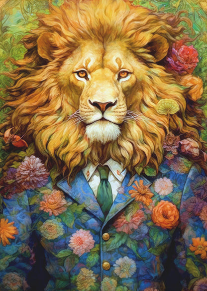 Wandbild Löwe Tierkunst #löwe