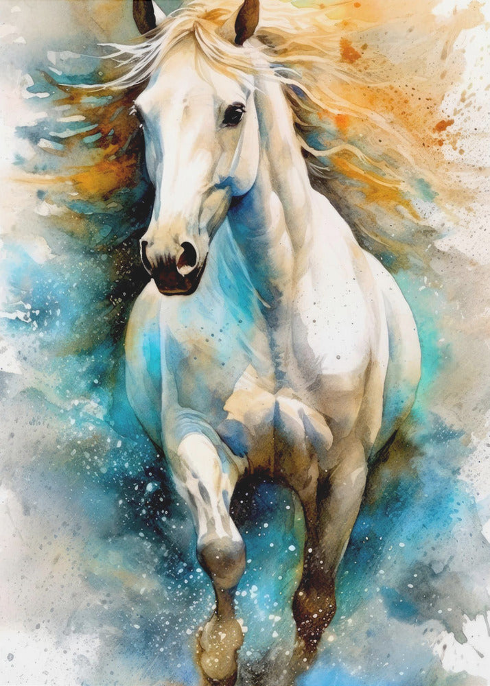 Wandbild Aquarell Pferd (14)