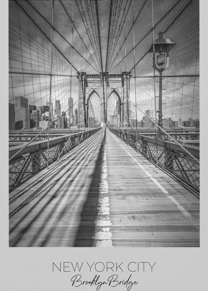 Wandbild NEW YORK CITY Brooklyn Bridge
