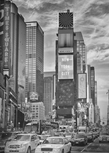 Wandbild NEW YORK CITY Times Square - Monochrom